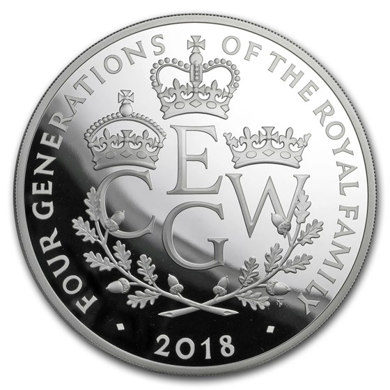 2018 Great Britain 5 oz Proof Silver Four Generations 2018 Great Britain 5 oz Proof Silver Four Generations